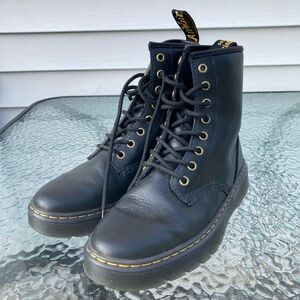 Dr. Martens Zavala Black Leather Boots